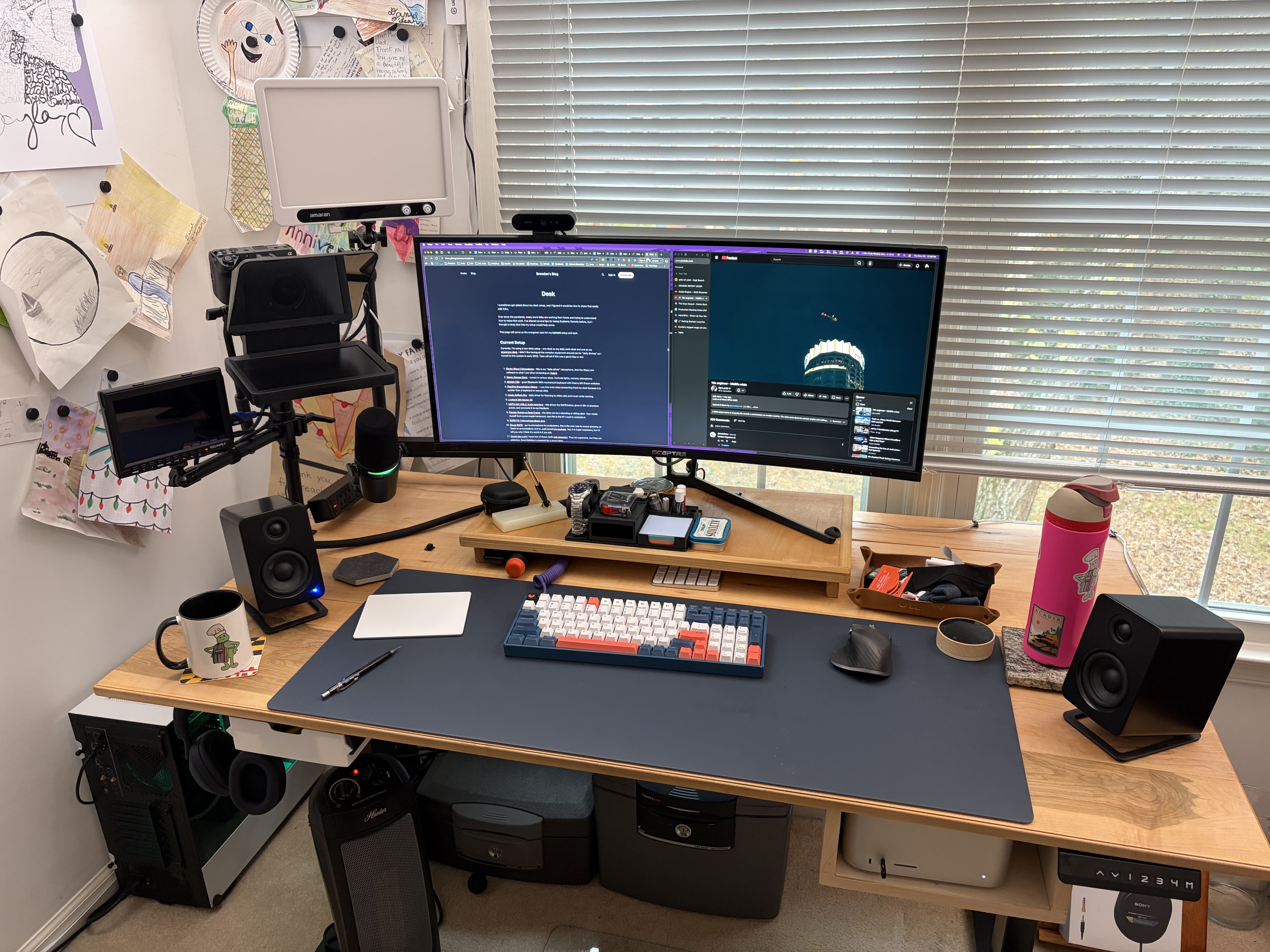 My desk setup in 2025